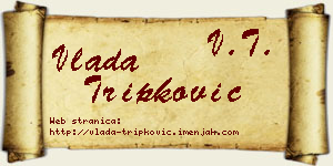 Vlada Tripković vizit kartica
